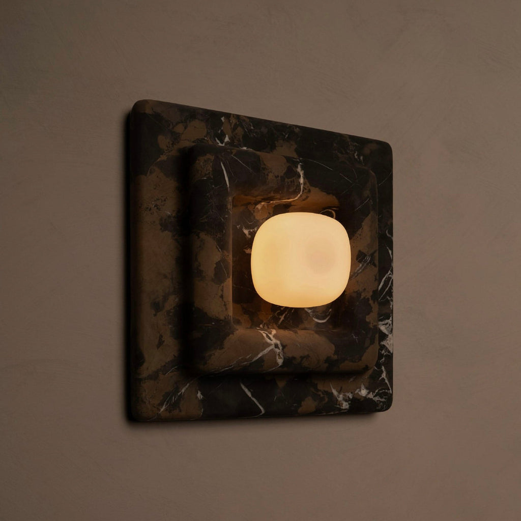 Marblume Square Wall Light, Hardwired Wall Sconce, detail 7