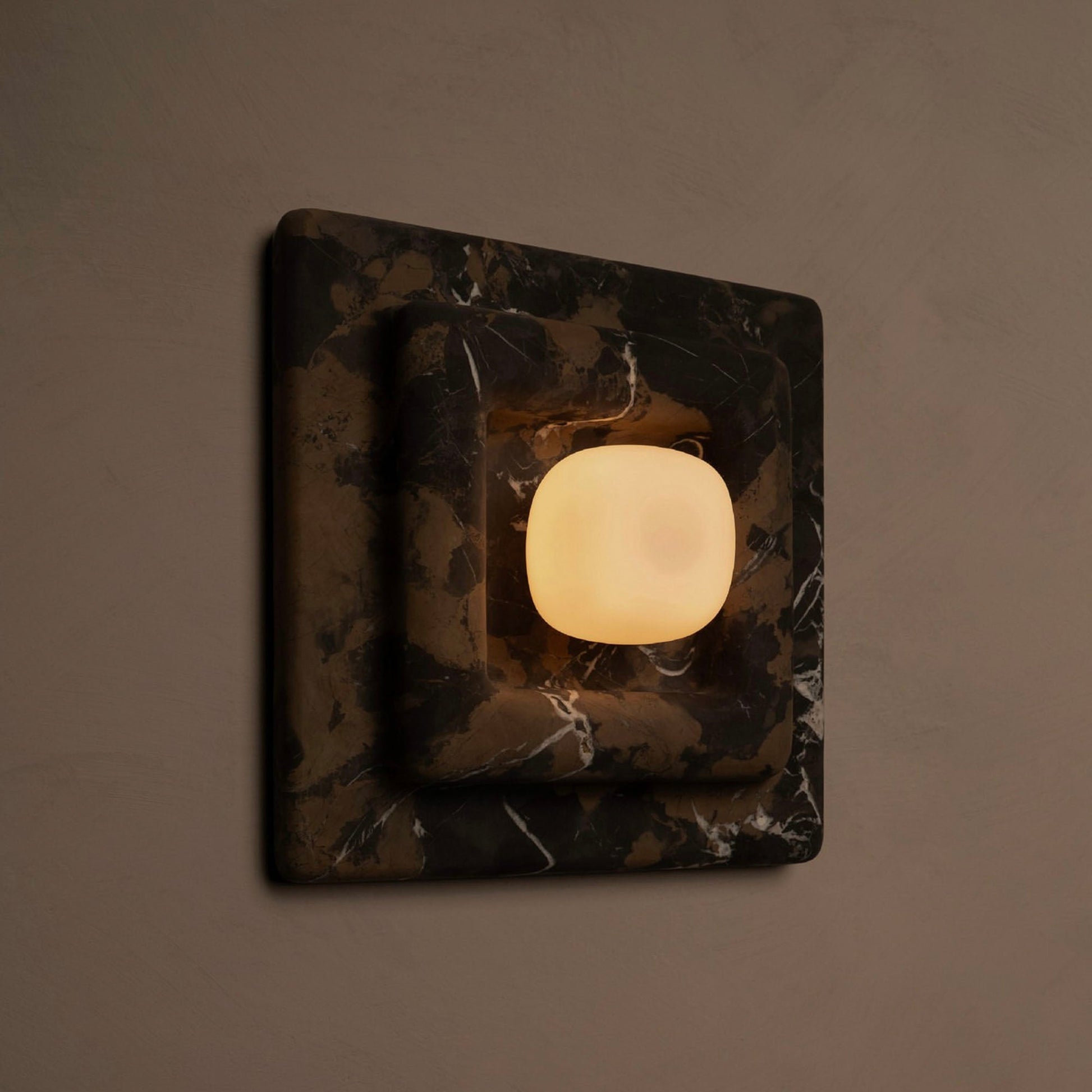 Marblume Square Wall Light, Hardwired Wall Sconce, detail 7