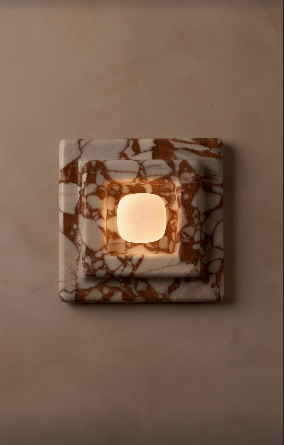 Marblume Square Wall Light, Hardwired Wall Sconce, detail 10
