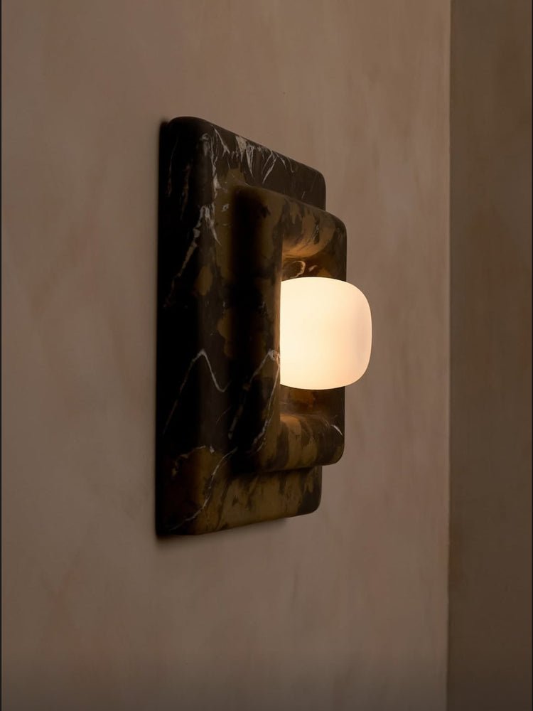 Marblume Square Wall Light, Hardwired Wall Sconce, detail 4