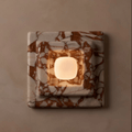 Marblume Square Wall Light, Hardwired Wall Sconce, Metal, Dia 22cm x H 22cm