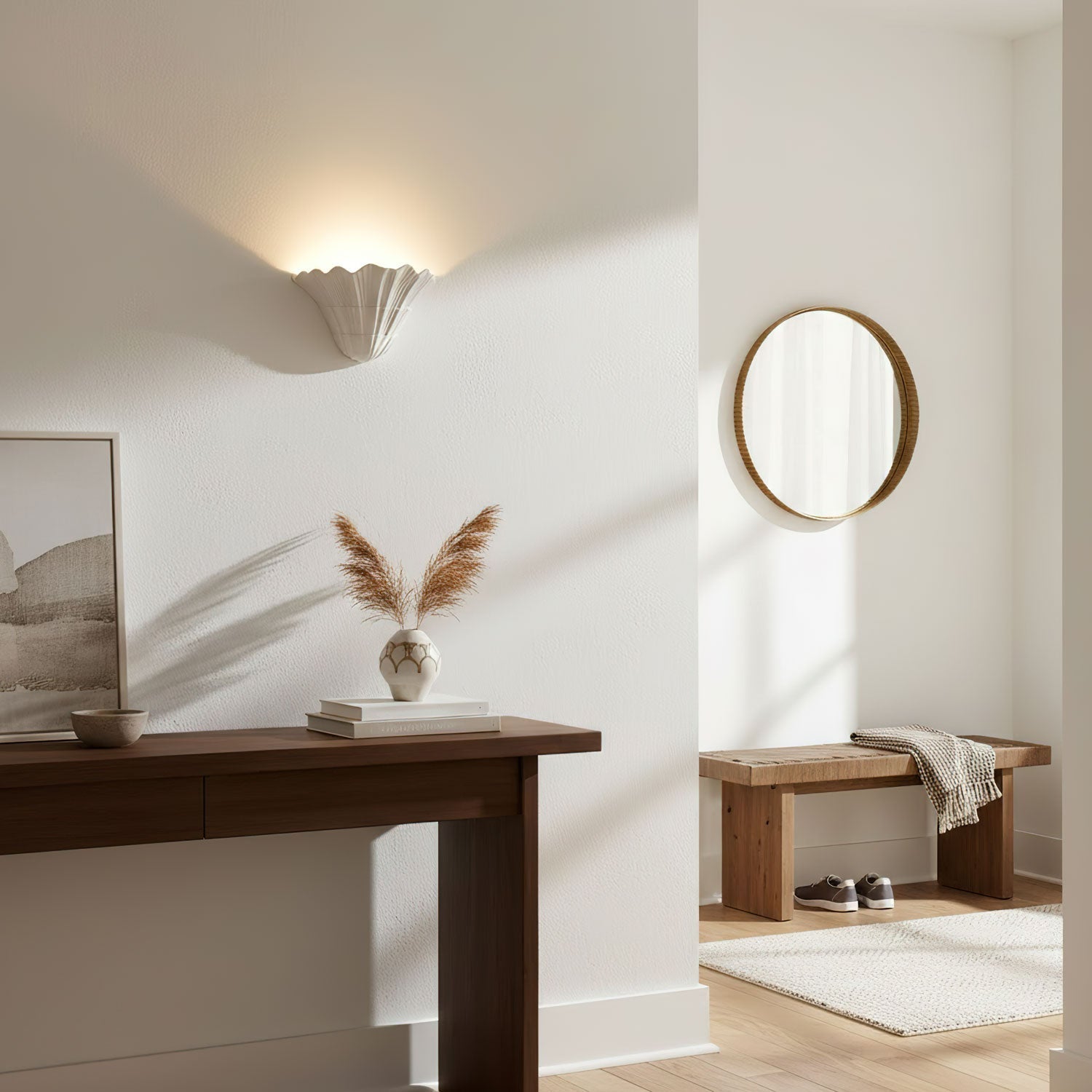 Marina Shell Wall Light, Hardwired Wall Sconce, detail 8