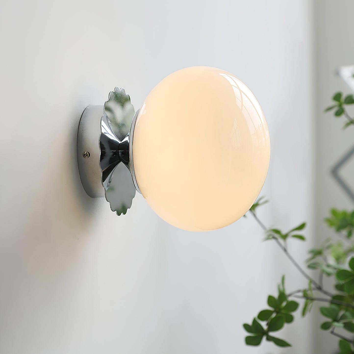 Glass Marshmallow Sconces, Hardwired Wall Sconce, detail 9