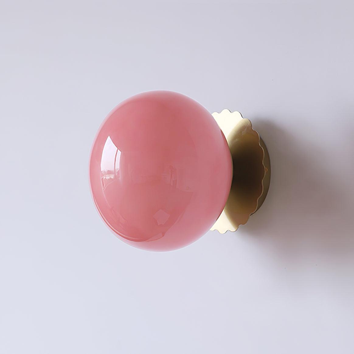 Glass Marshmallow Sconces, Hardwired Wall Sconce, detail 13