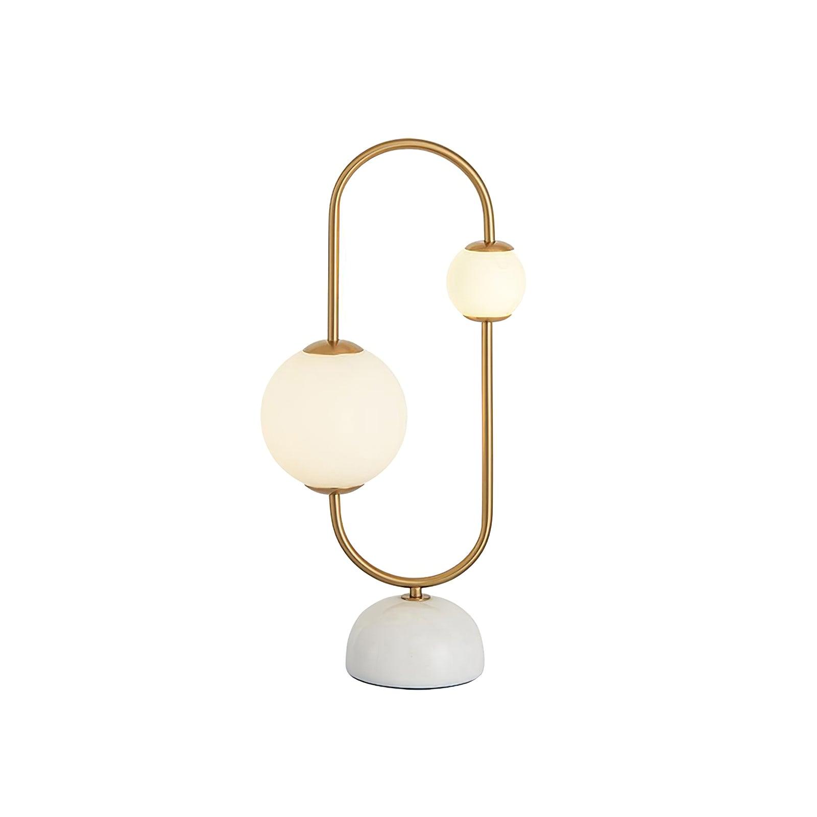 Martha Table Light, Bedside Table Lamp, Metal, ∅ 11″ x H 22.8″