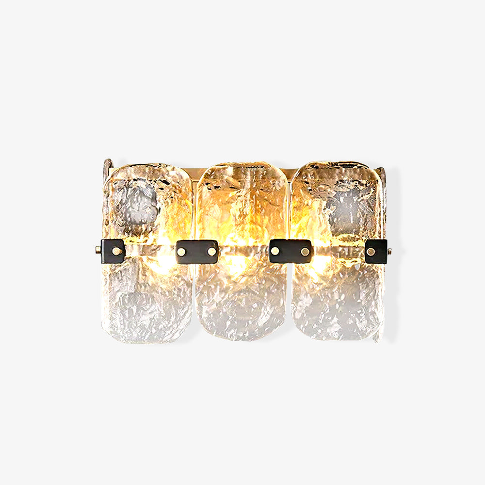 Massive Glass Wall Fixtures, Bedroom Wall Sconce, detail 2
