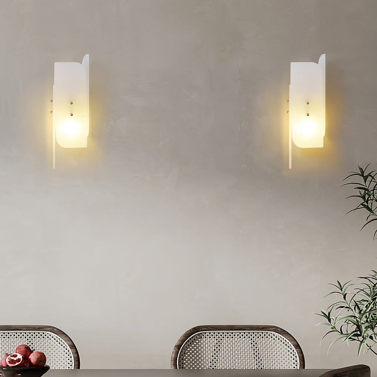 Megalith Alabaster Wall Light, Hardwired Wall Sconce, detail 3