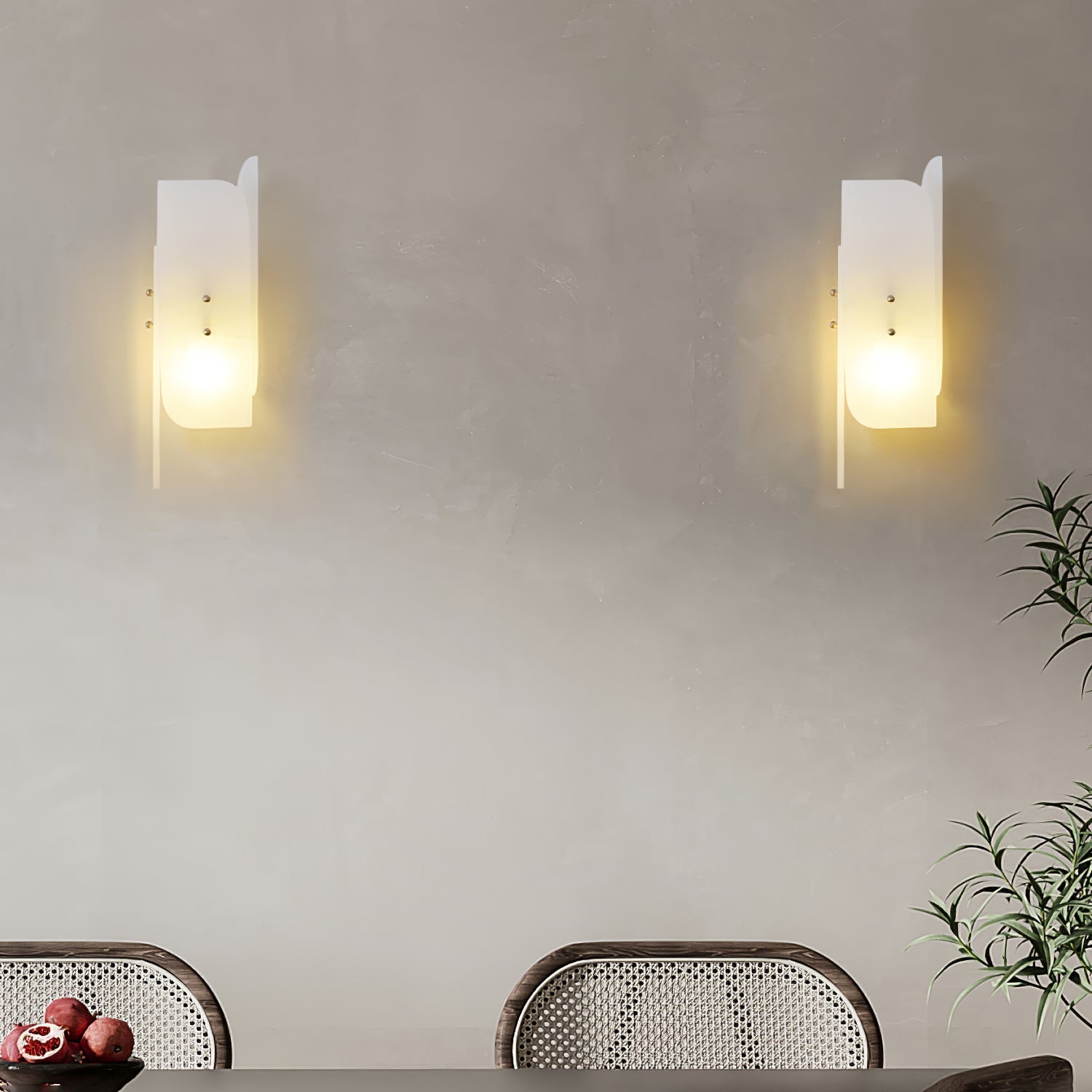 Megalith Alabaster Wall Light, Hardwired Wall Sconce, detail 3