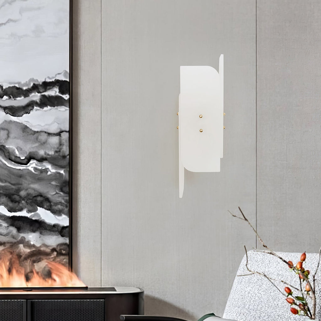 Megalith Alabaster Wall Light, Hardwired Wall Sconce, detail 9