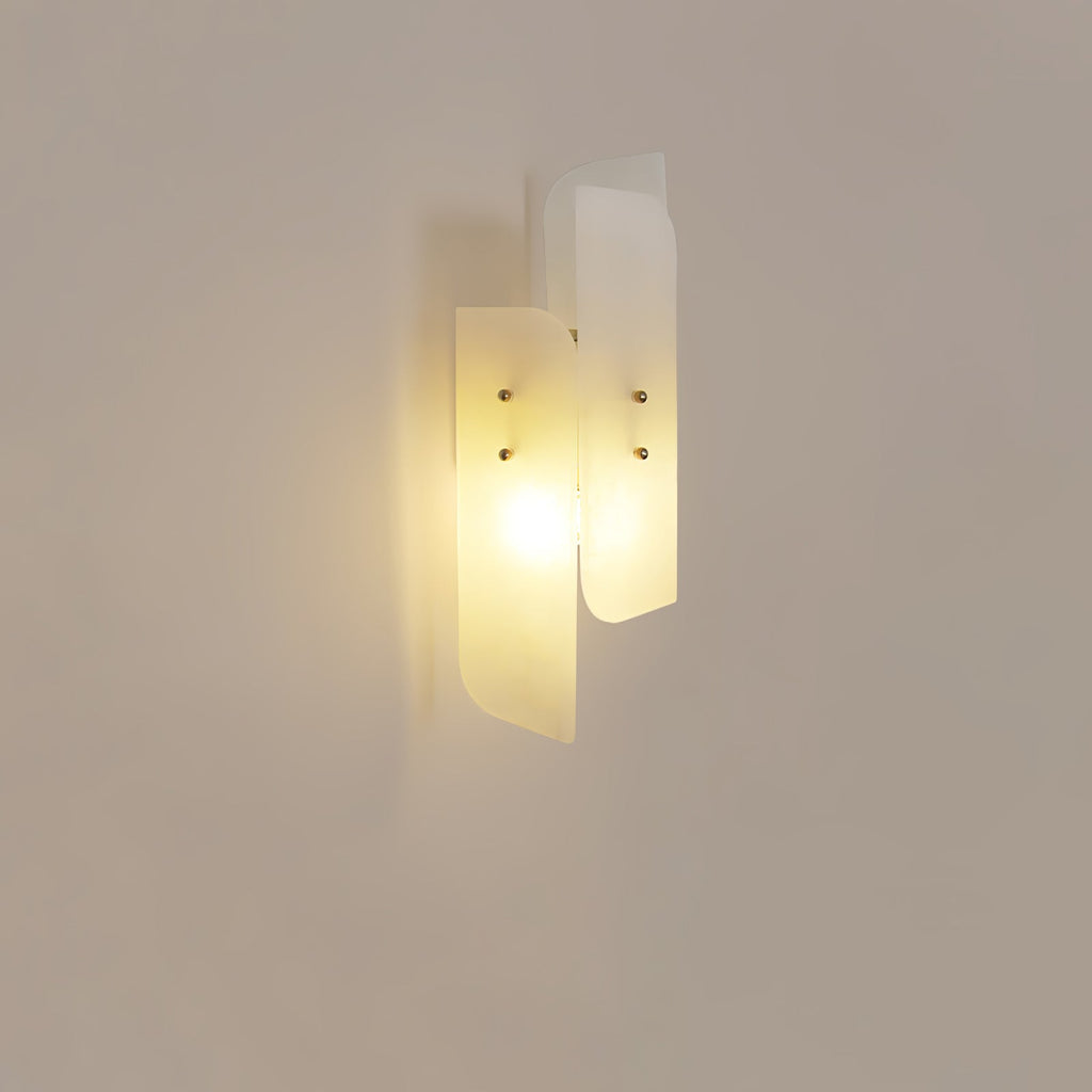 Megalith Alabaster Wall Light, Hardwired Wall Sconce, detail 5