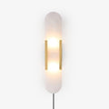 Melange Elongated Plug-in Lamp bracket Wall Light, Plug-In Wall Sconce, Metal, Φ 3.9″ x H 13.8″