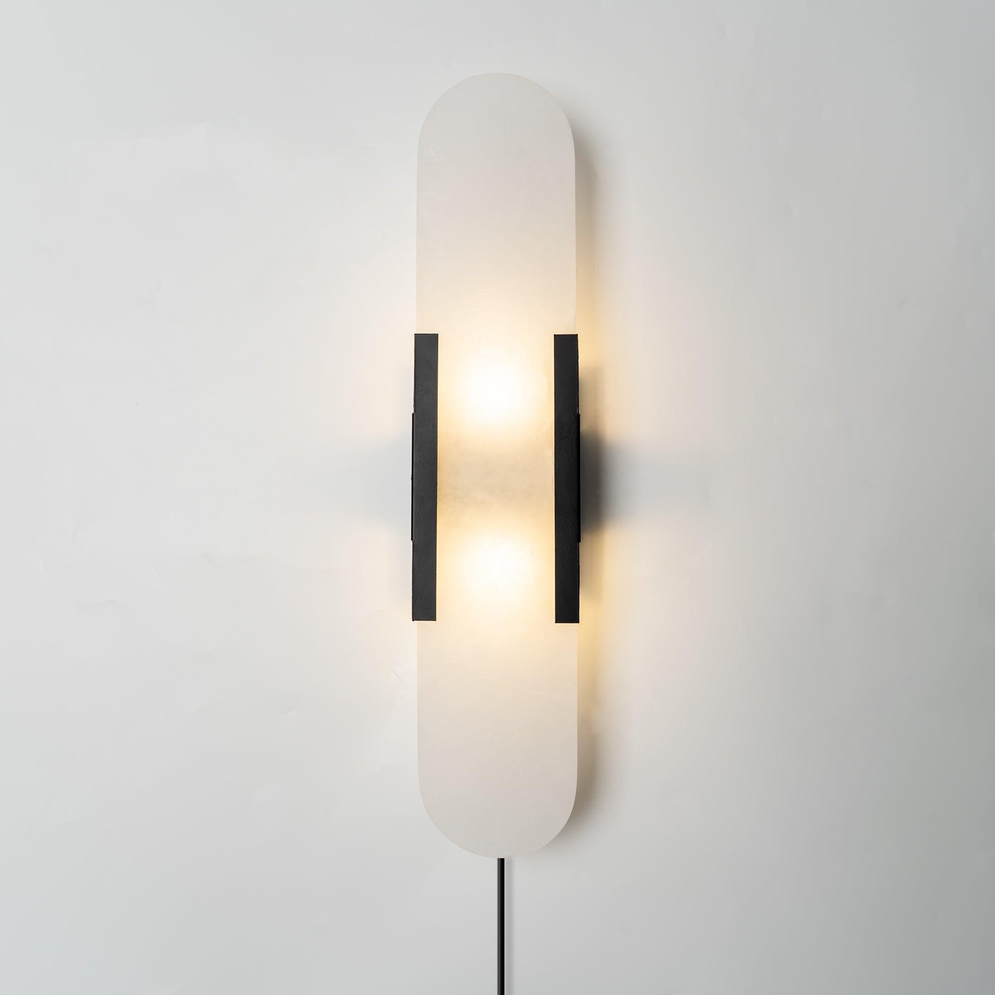 Melange Elongated Plug-in Lamp bracket Wall Light, Plug-In Wall Sconce, detail 22