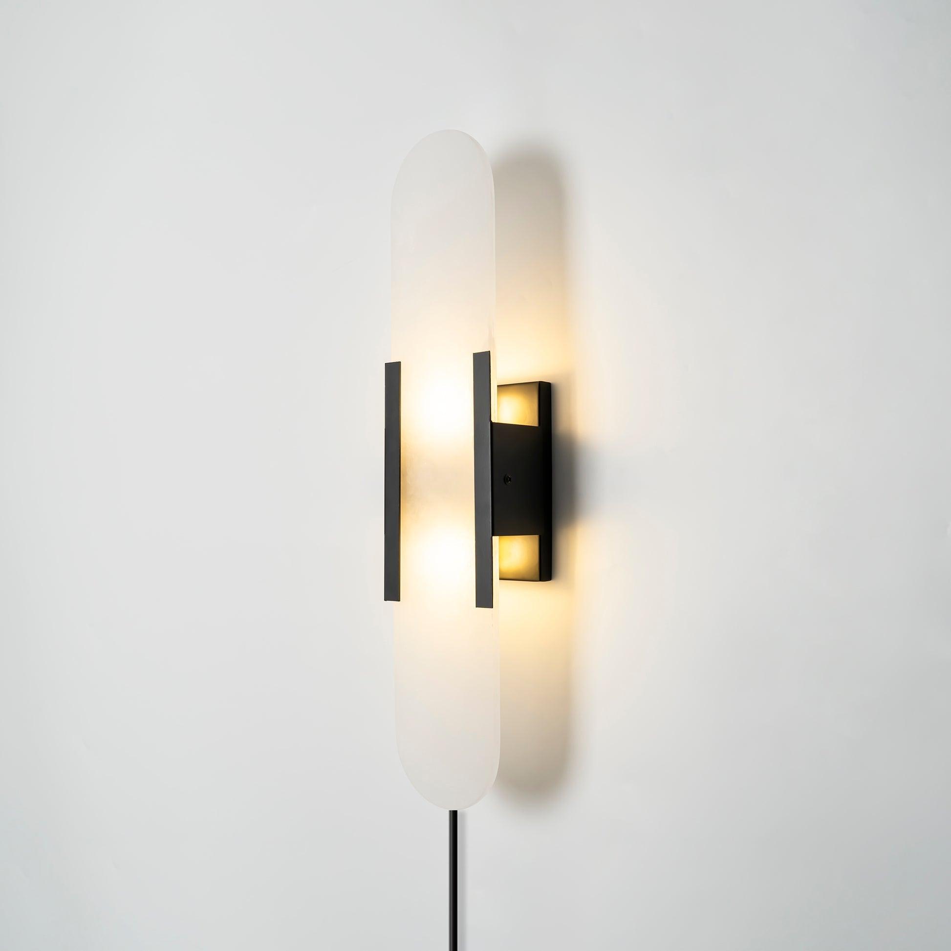 Melange Elongated Plug-in Lamp bracket Wall Light, Plug-In Wall Sconce, detail 52