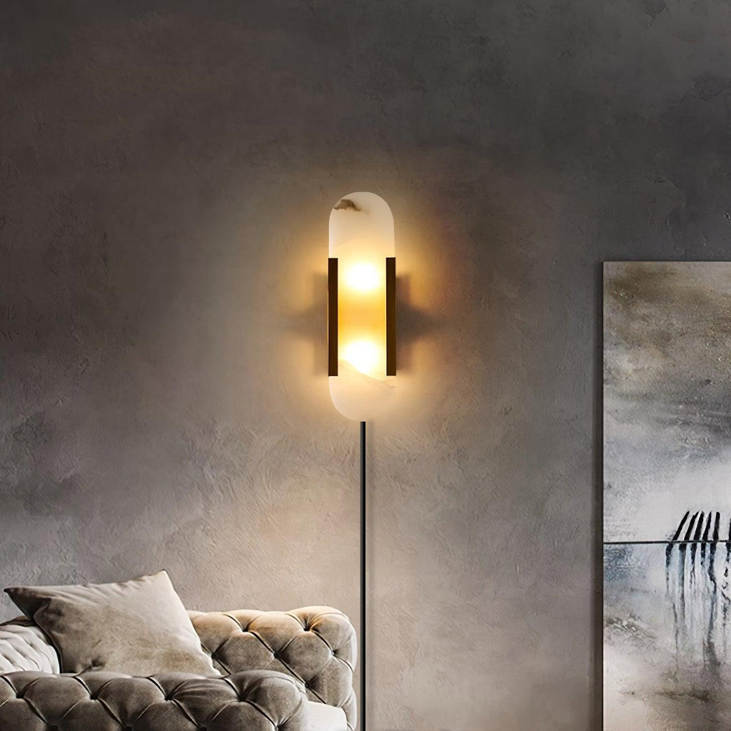 Melange Elongated Plug-in Lamp bracket Wall Light, Plug-In Wall Sconce, detail 40