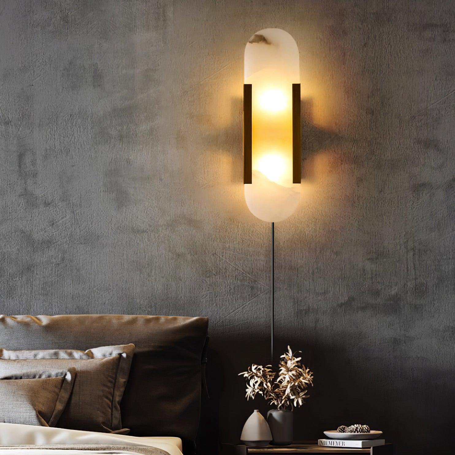 Melange Elongated Plug-in Lamp bracket Wall Light, Plug-In Wall Sconce, detail 7