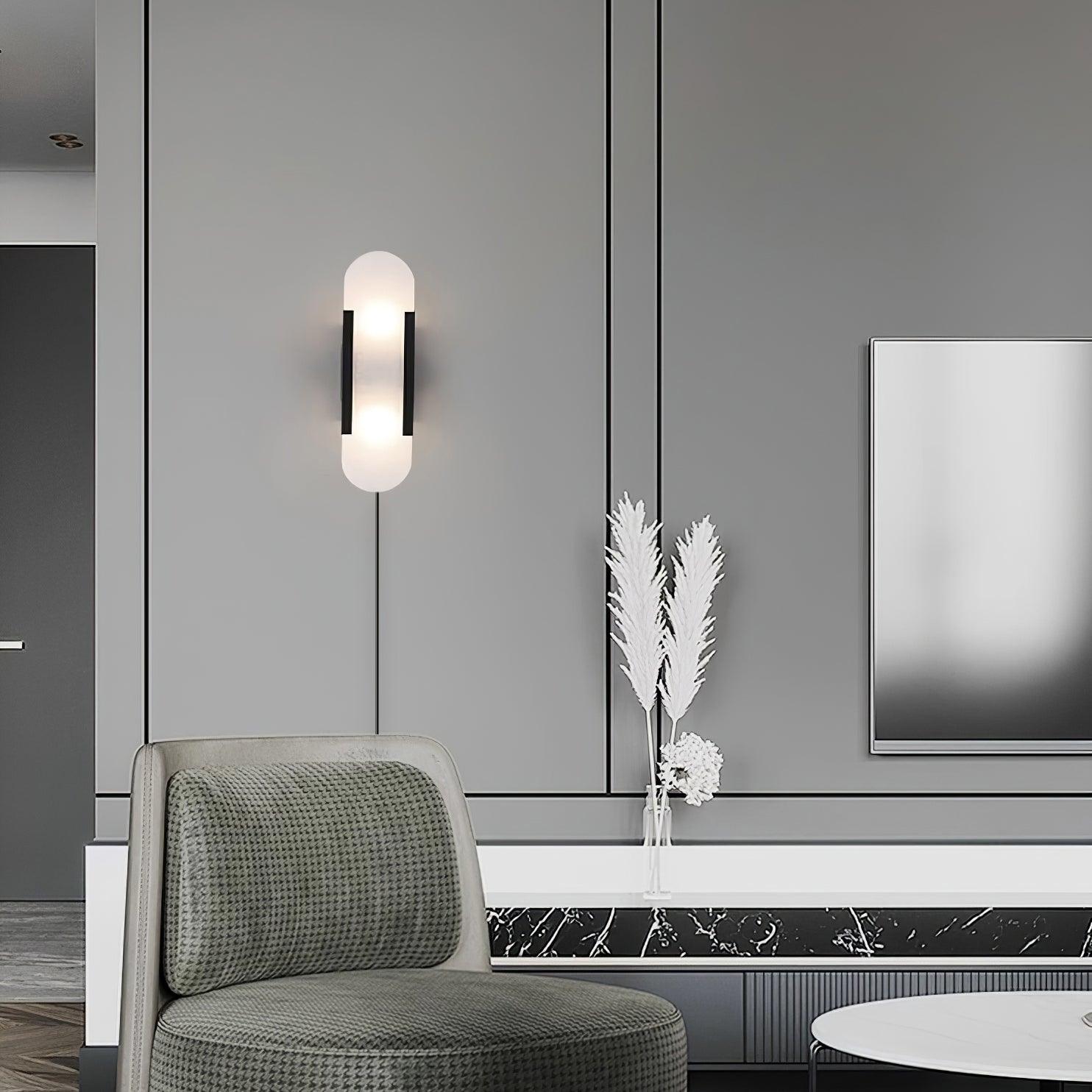 Melange Elongated Plug-in Lamp bracket Wall Light, Plug-In Wall Sconce, detail 10