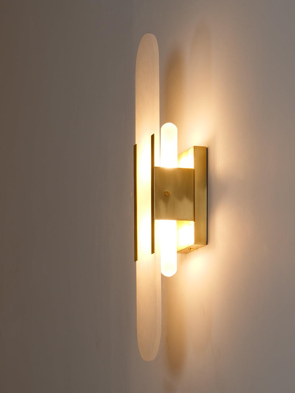Melange Elongated Alabaster Wall Light Wall Light, Hardwired Wall Sconce, detail 56