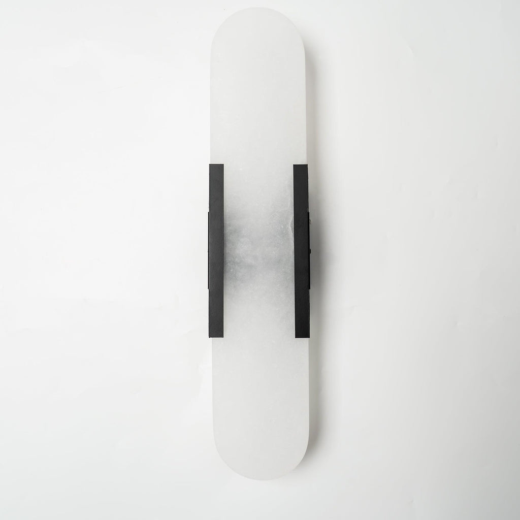 Melange Elongated Alabaster Wall Light Wall Light, Hardwired Wall Sconce, detail 47