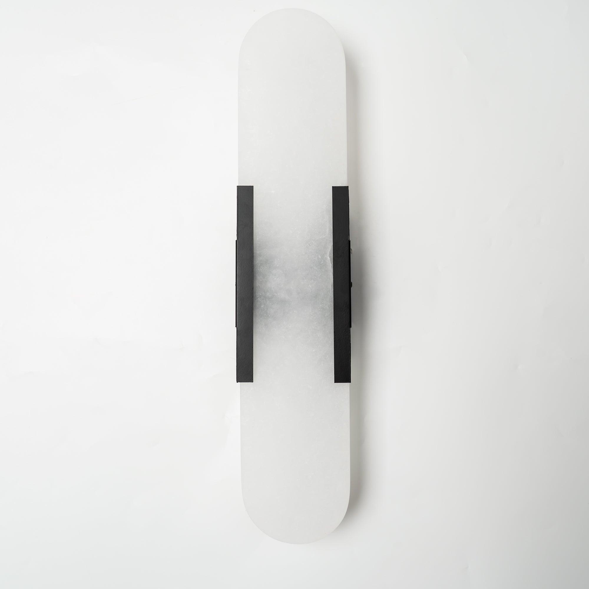Melange Elongated Alabaster Wall Light Wall Light, Hardwired Wall Sconce, detail 47