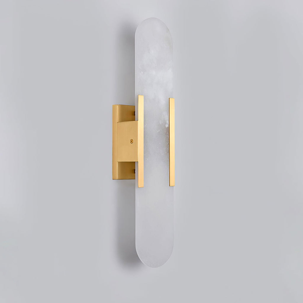Melange Elongated Alabaster Wall Light Wall Light, Hardwired Wall Sconce, detail 36