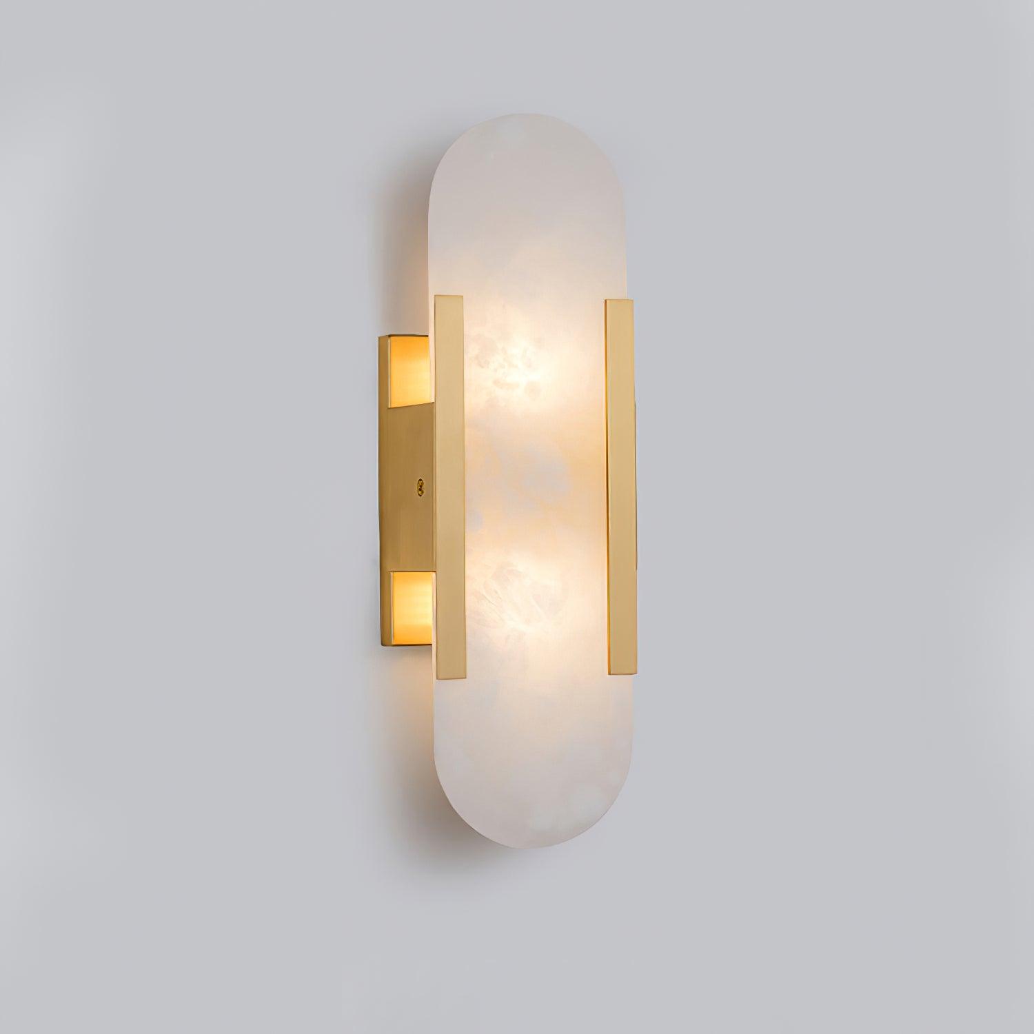 Melange Elongated Alabaster Wall Light Wall Light, Hardwired Wall Sconce, detail 37