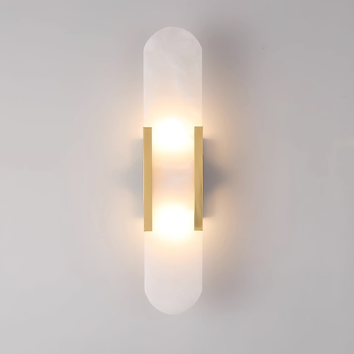Melange Elongated Alabaster Wall Light Wall Light, Hardwired Wall Sconce, detail 17