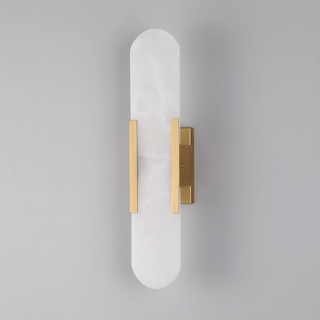 Melange Elongated Alabaster Wall Light Wall Light, Hardwired Wall Sconce, detail 89