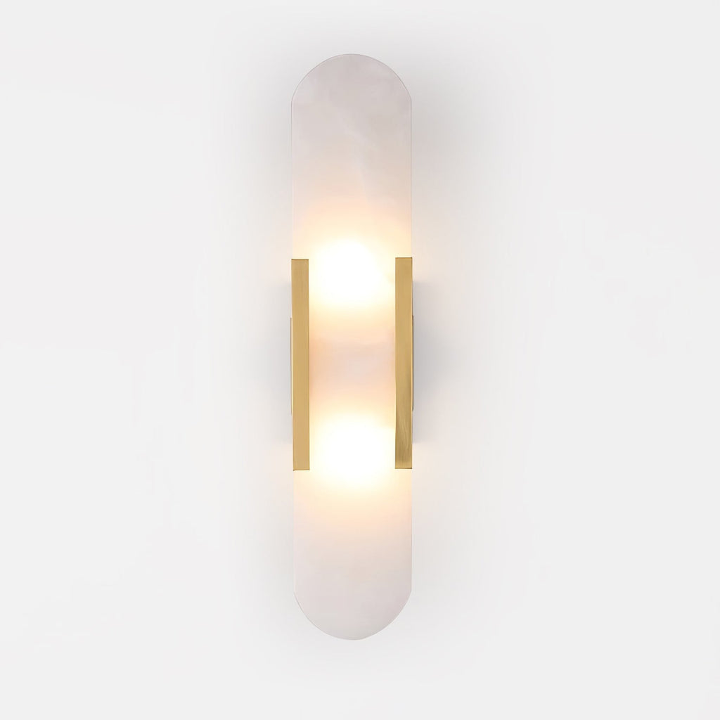 Melange Elongated Alabaster Wall Light Wall Light, Hardwired Wall Sconce, detail 21