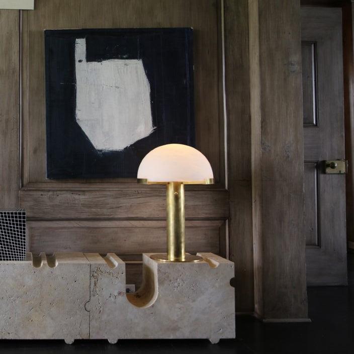 Elegance Alabaster Table Light, Bedside Table Lamp, detail 12