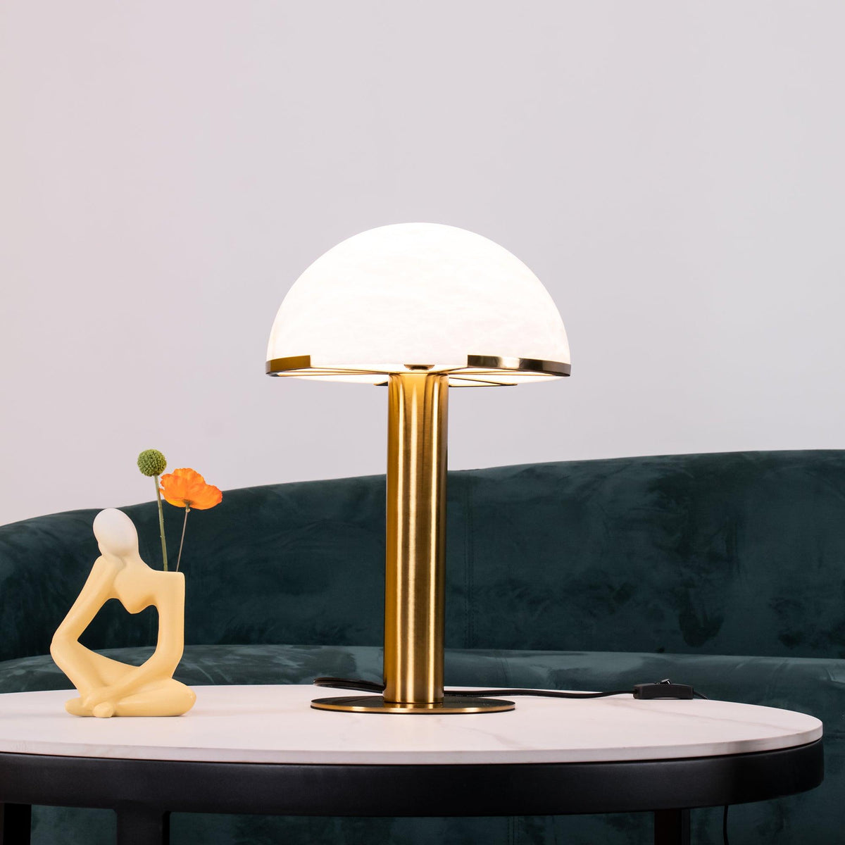 Elegance Alabaster Table Light, Bedside Table Lamp, detail 5