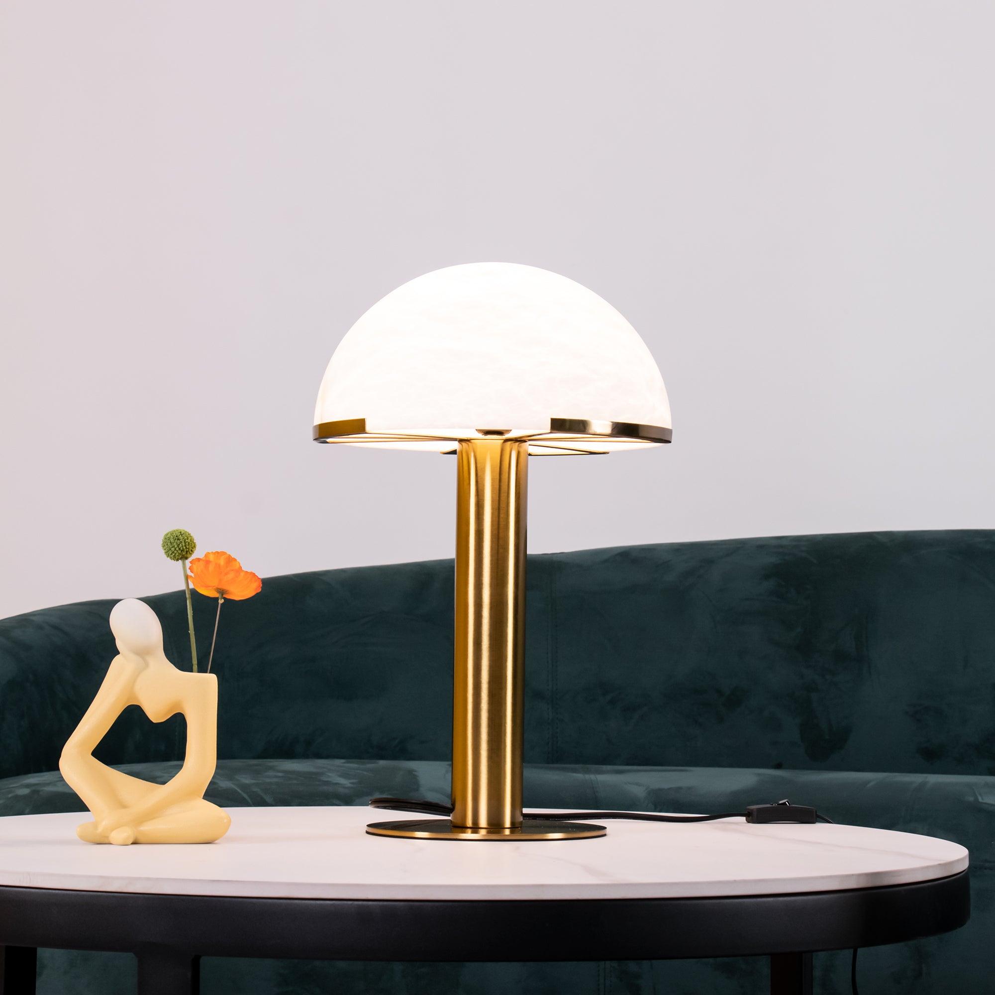 Elegance Alabaster Table Light, Bedside Table Lamp, detail 5