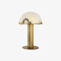 Elegance Alabaster Table Light, Bedside Table Lamp, Metal, Φ 11.8 x H 19.6
