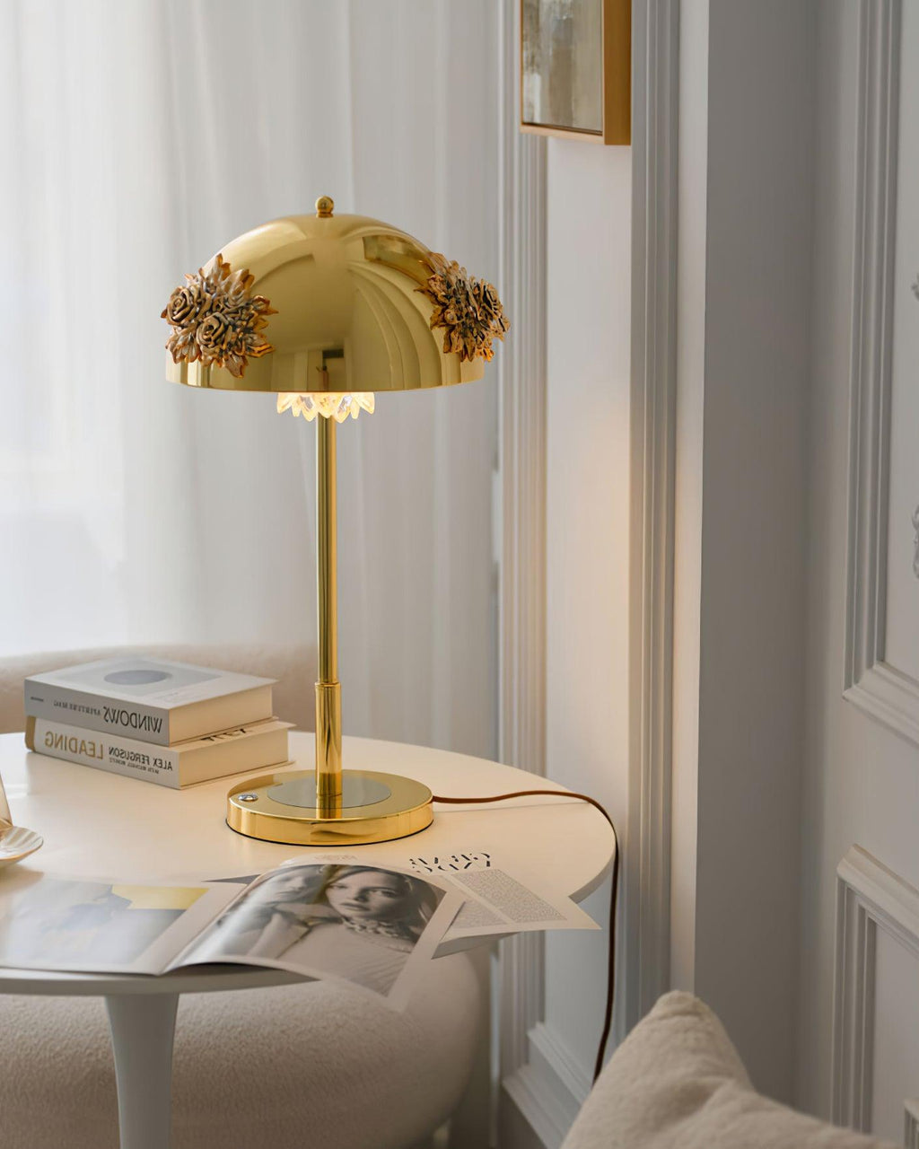 Meni Side Table Light Table Built-in Battery Lamp, Bedside Table Lamp, detail 3
