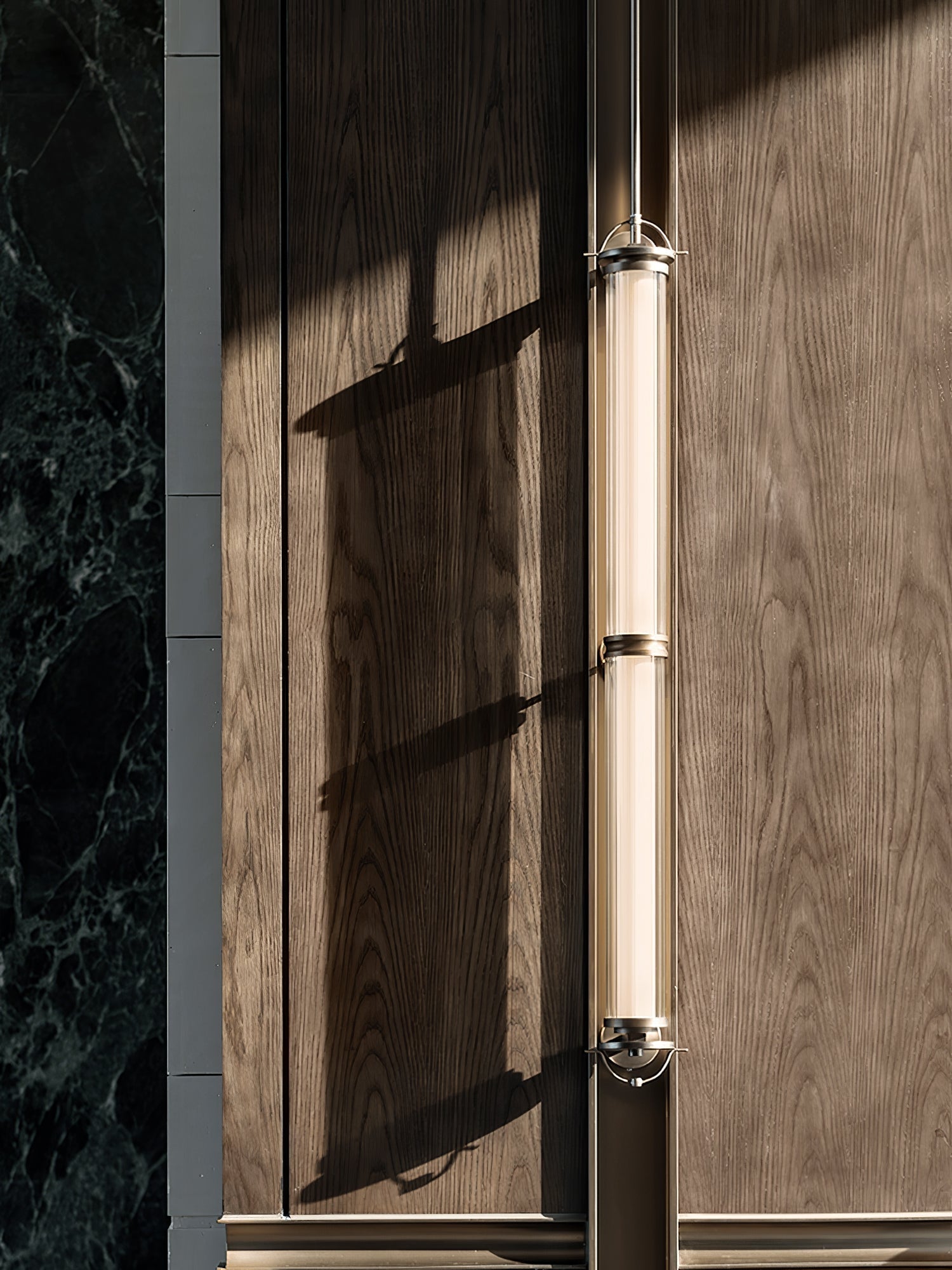 Meridian Vertical Wall Light, Hardwired Wall Sconce, detail 6