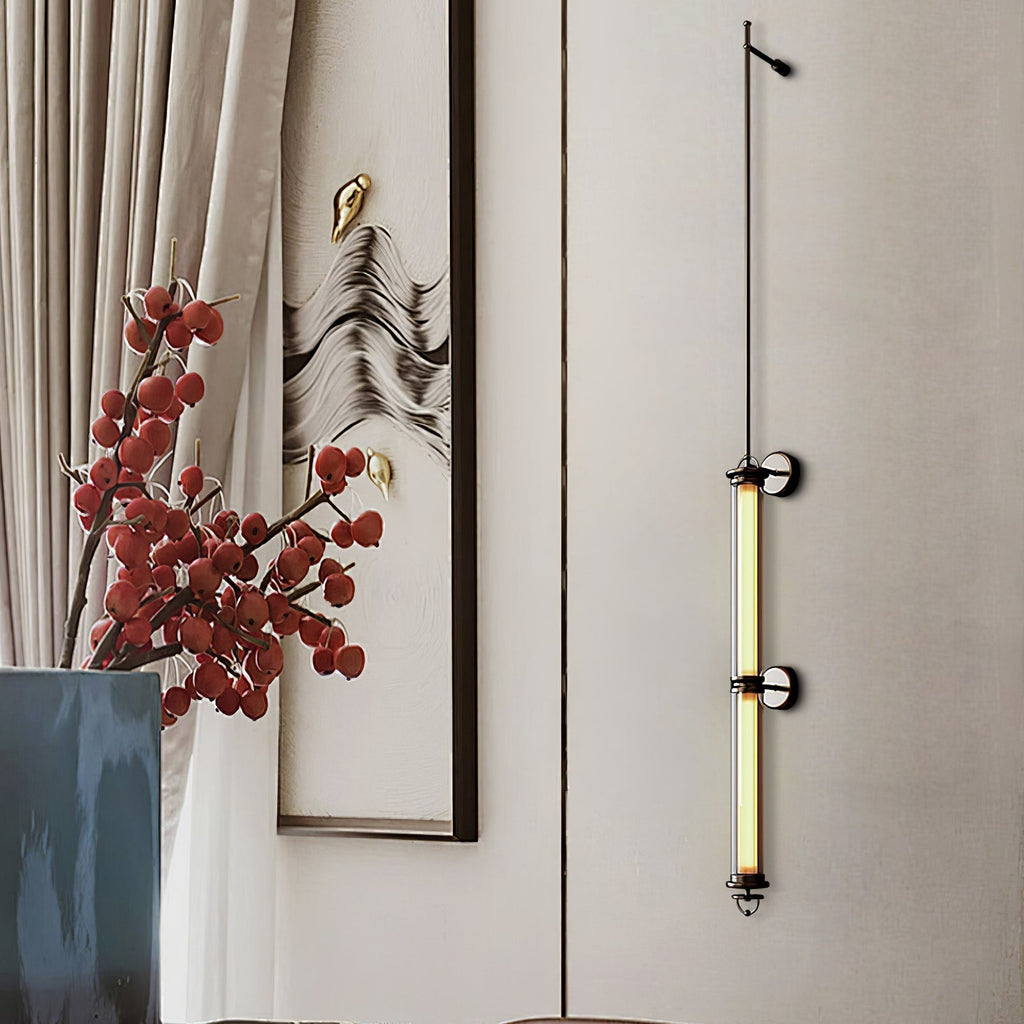Meridian Vertical Wall Light, Hardwired Wall Sconce, detail 26
