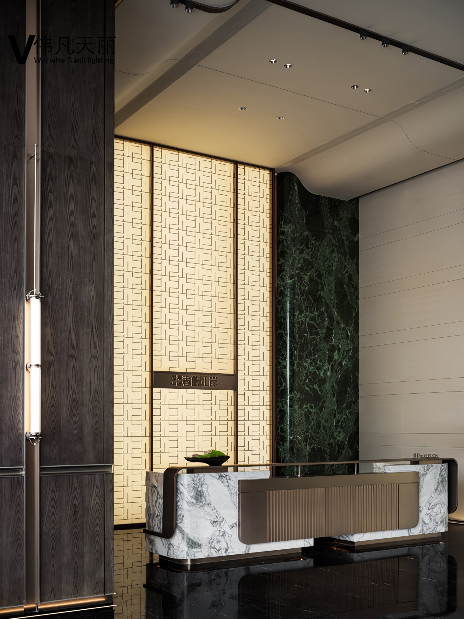 Meridian Vertical Wall Light, Hardwired Wall Sconce, detail 27