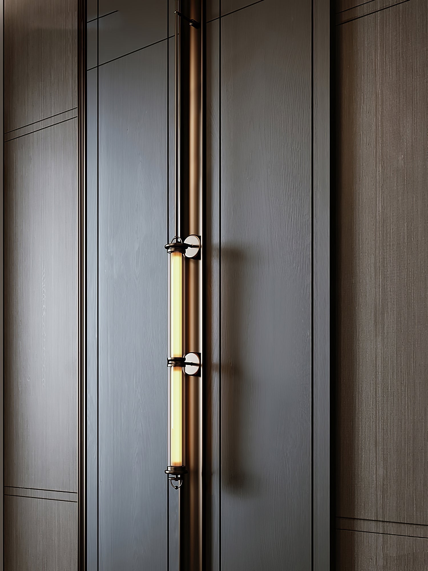 Meridian Vertical Wall Light, Hardwired Wall Sconce, detail 25