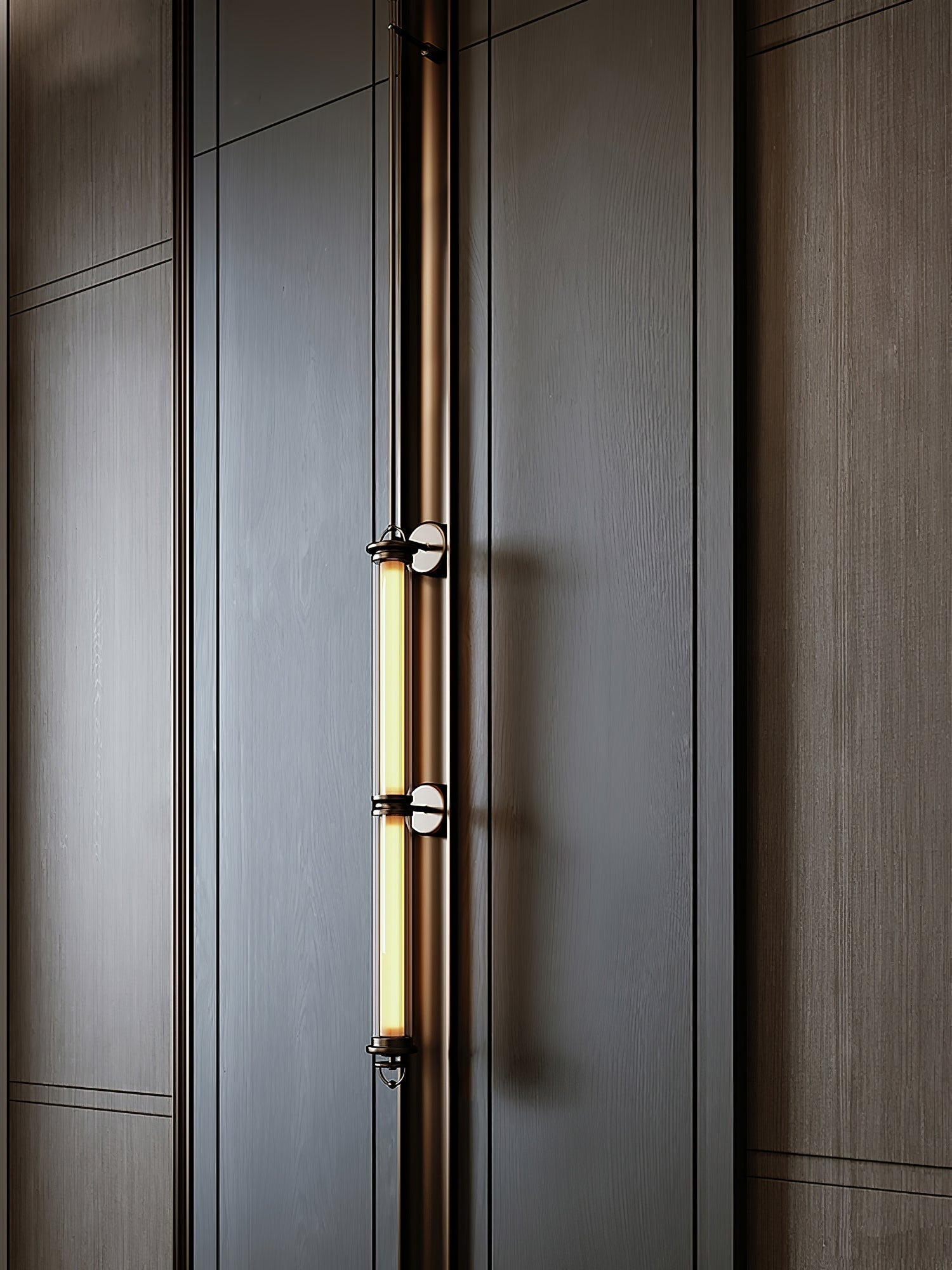 Meridian Vertical Wall Light, Hardwired Wall Sconce, detail 28