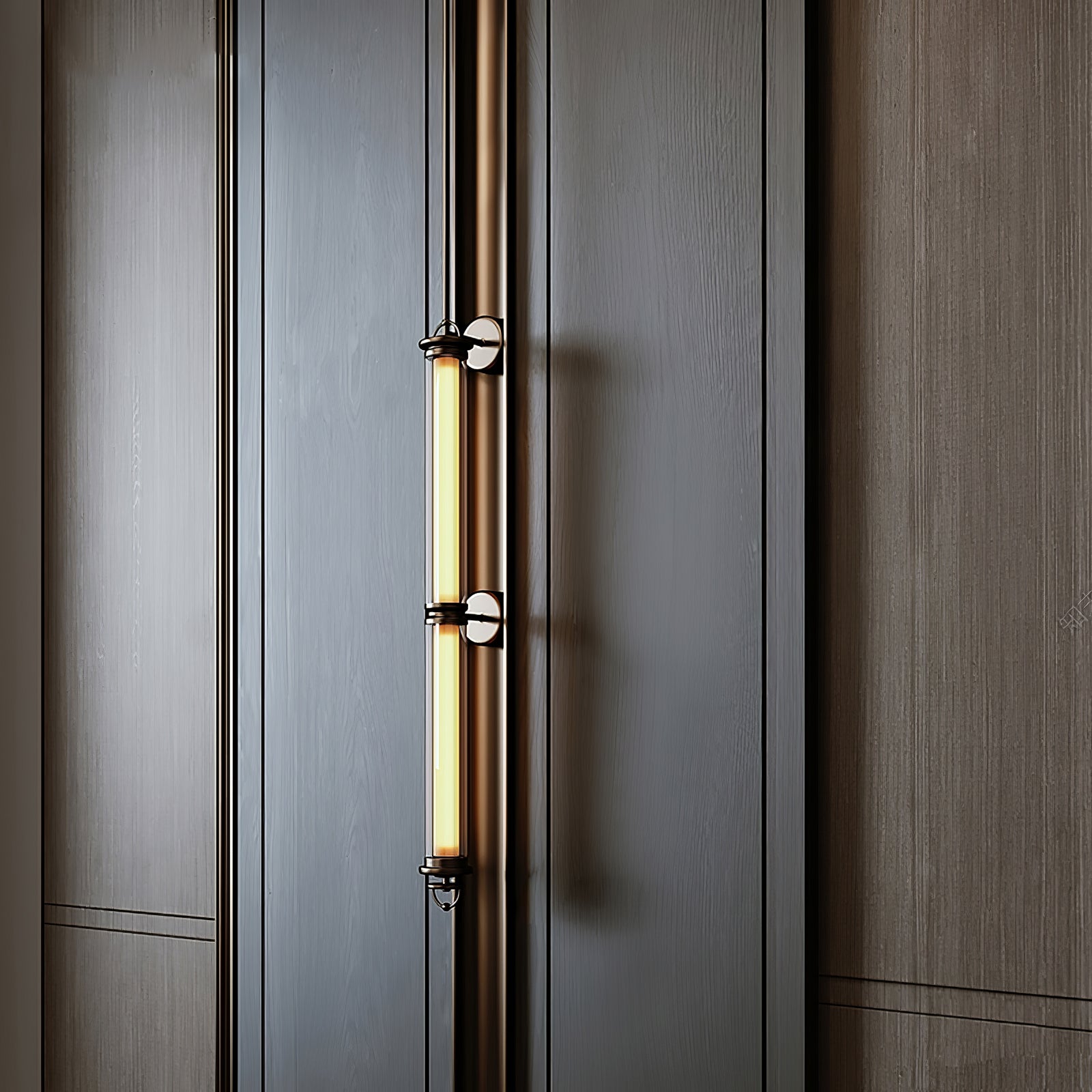 Meridian Vertical Wall Light, Hardwired Wall Sconce, detail 2