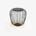 Meridiano Garden Exterior Table Light, Outdoor Wall Light, Metal, ∅ 17.7″ x H 17.7″