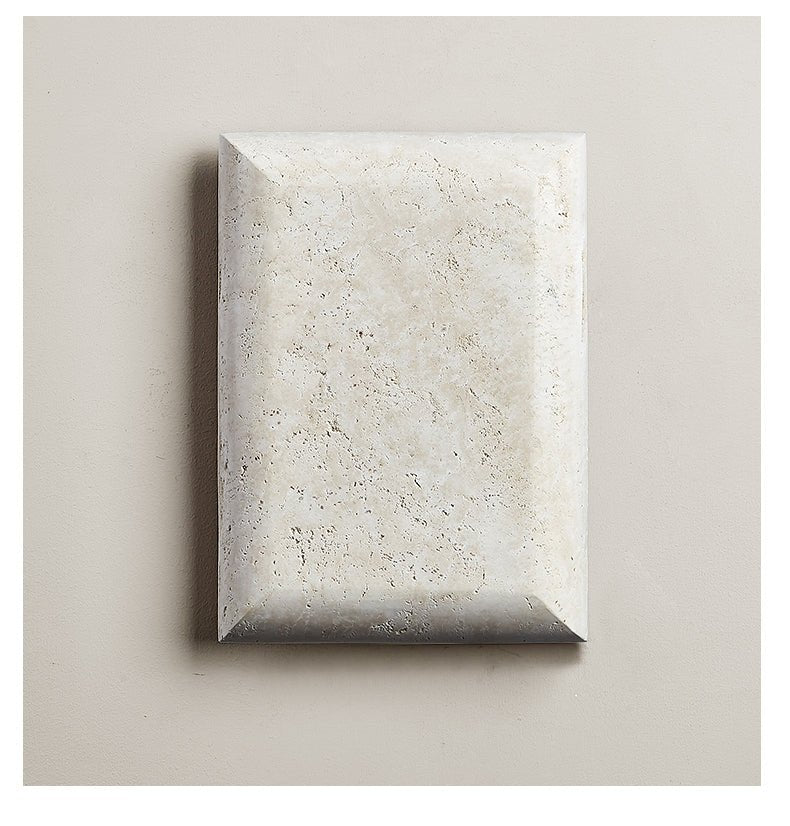 Mesa Glow Travertine Wall Light, Hardwired Wall Sconce, detail 8