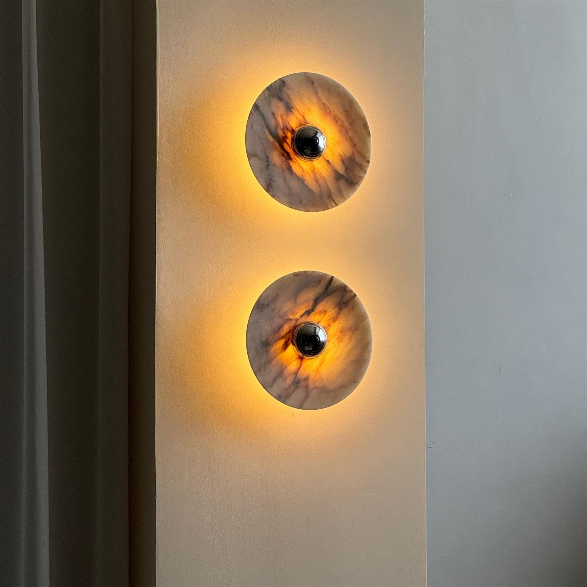 Messier Marble Wall Light, Hardwired Wall Sconce, detail 4