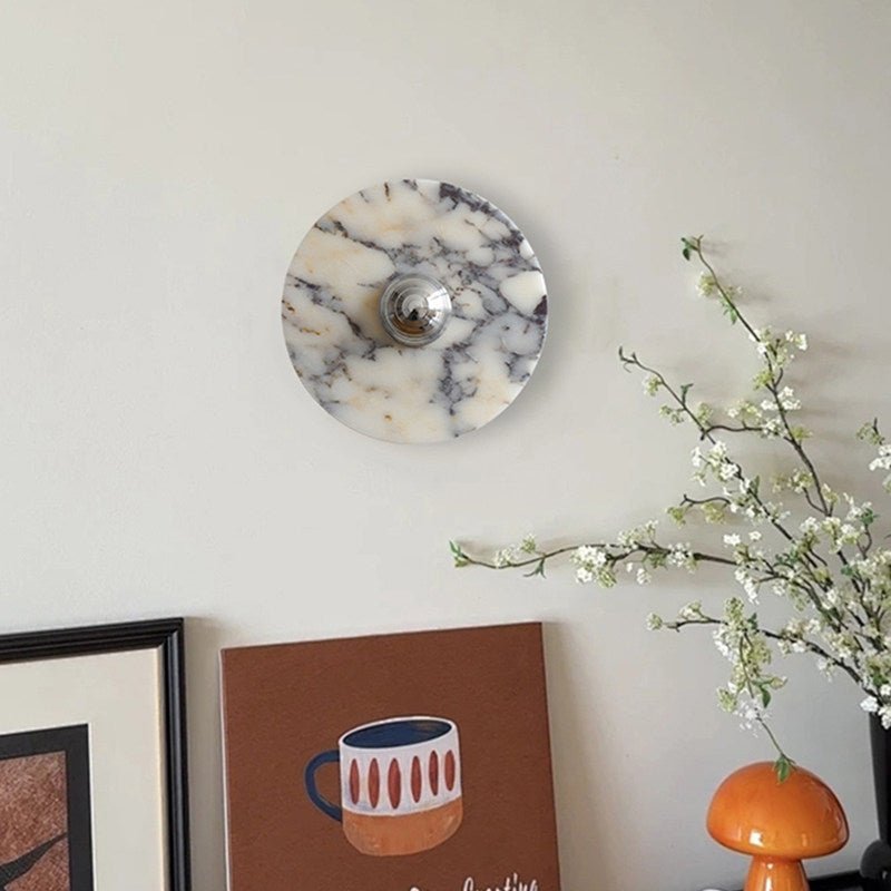 Messier Marble Wall Light, Hardwired Wall Sconce, detail 3