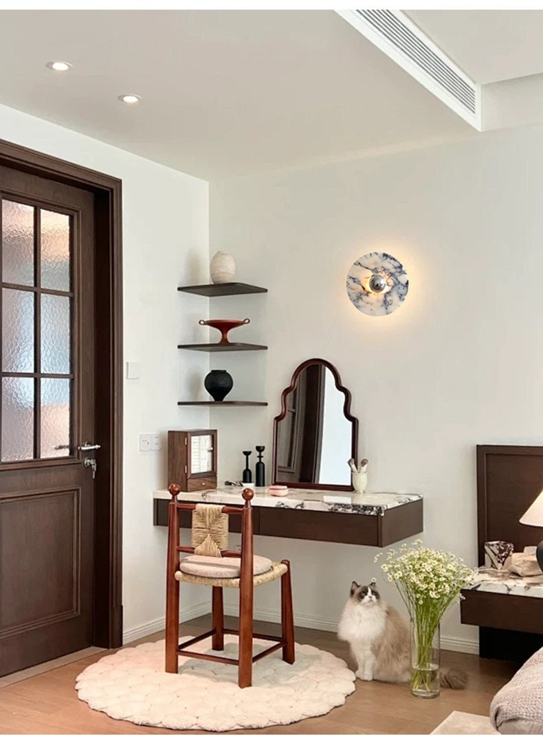 Messier Marble Wall Light, Hardwired Wall Sconce, detail 37