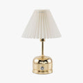 Metal Antique Table Light, Bedside Table Lamp, Brass, ∅ 8.7″ x H 13″