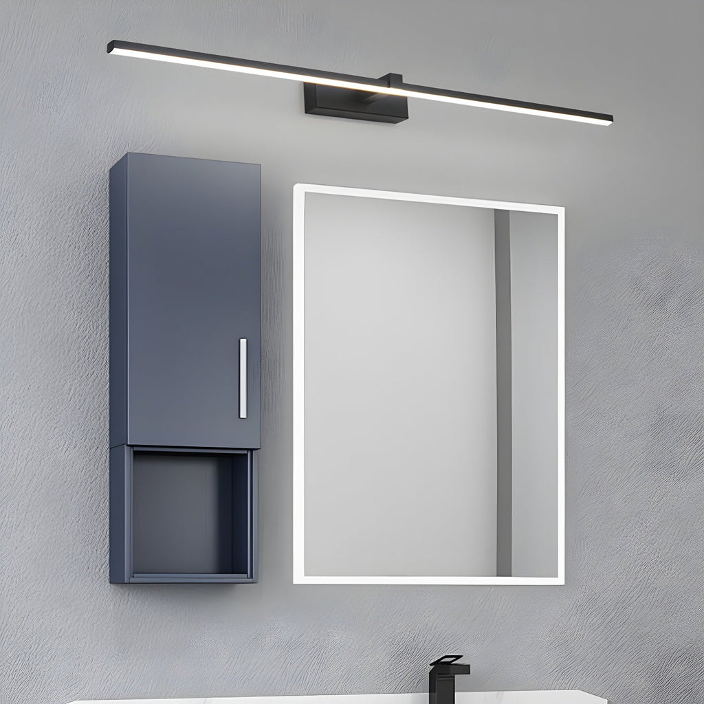 Metal Linear Mirror Wall Light, Hardwired Wall Sconce, detail 8