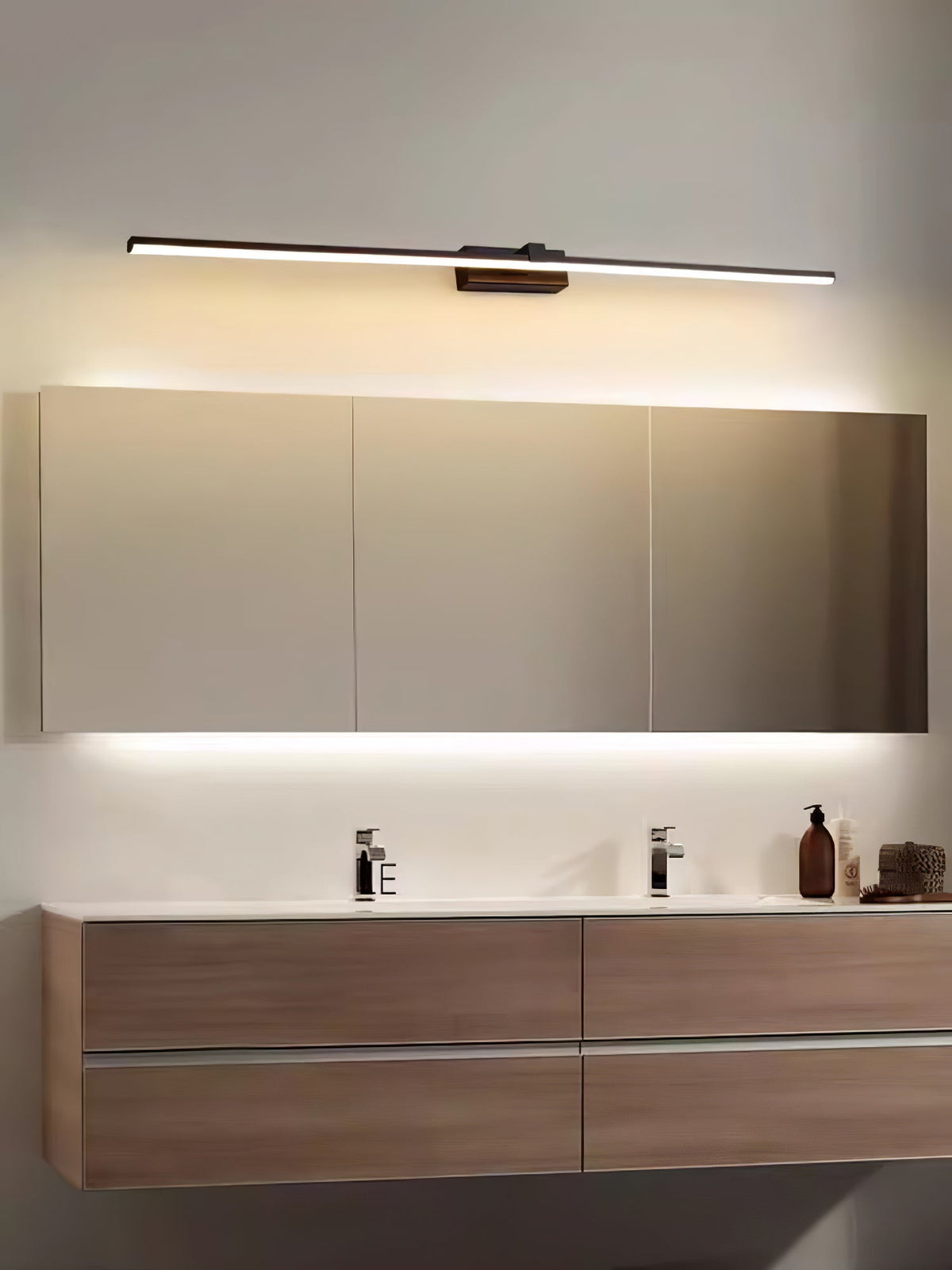 Metal Linear Mirror Wall Light, Hardwired Wall Sconce, detail 33