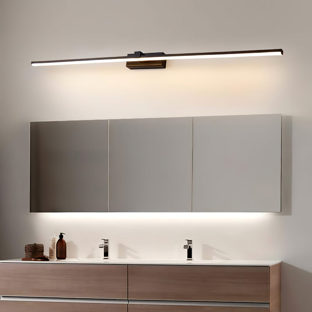 Metal Linear Mirror Wall Light, Hardwired Wall Sconce, detail 26