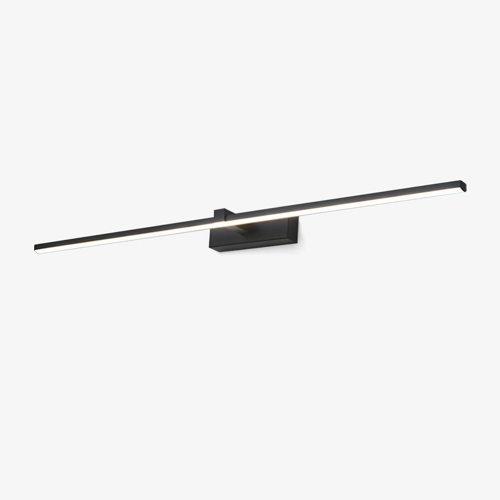 Metal Linear Mirror Wall Light, Hardwired Wall Sconce, Dia 40cm x H 8cm