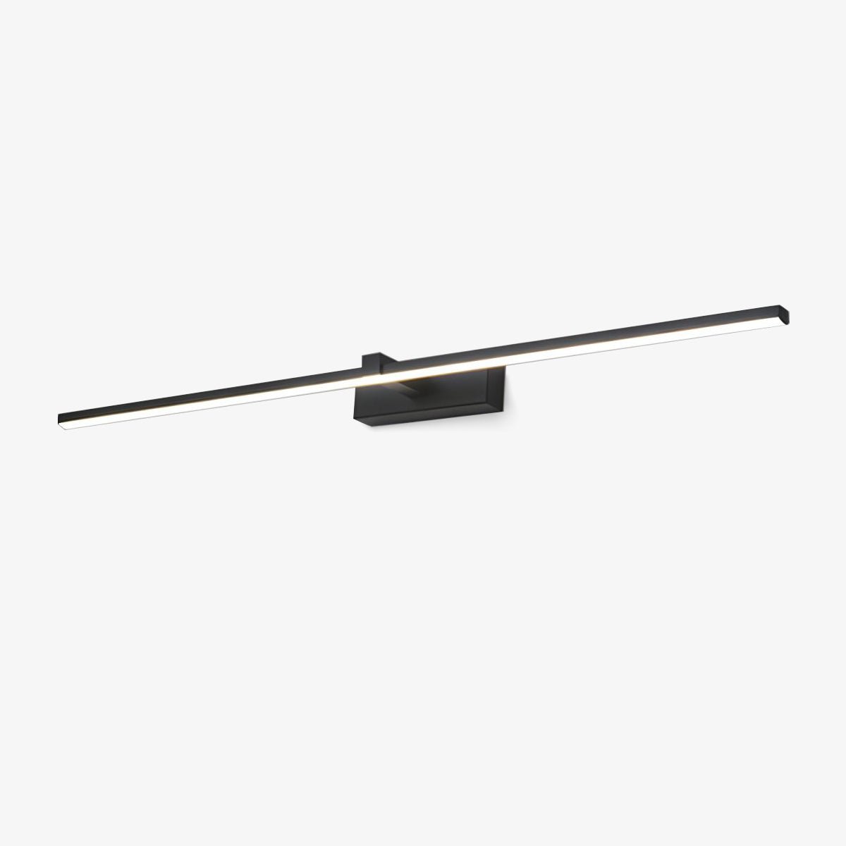 Metal Linear Mirror Wall Light, Hardwired Wall Sconce, Dia 40cm x H 8cm